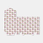 Ice Cream Social Banana Split Sundae Cone Shake Bedankdoosjes (Uitgevouwen)