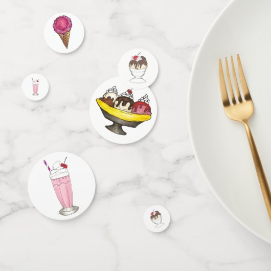 Ice Cream Social Favor Banana Split Sundae Cone Confetti (Groep)