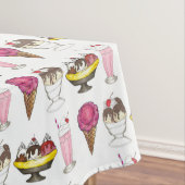 Ice Cream Social Favor Banana Split Sundae Cone Tafelkleed (Voorbeeld)