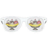 Ice Cream Social Favor Banana Split Sundae Retro Zonnebril (Voorkant)