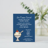 Ice Cream Social Flyer Kaart (Staand voorkant)