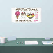 Ice Cream Social Maak je eigen Sundae Party Spandoek (Beurs)