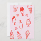 Ice Cream Social Party Flyer Kaart (Achterkant)