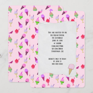 Ice Cream Social Party kegels Kaart