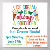 Ice Cream Social Poster (Voorkant)