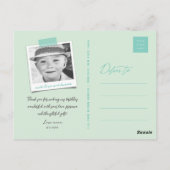 Ice Cream Sparkler 1e Verjaardag Dank u Briefkaart (Achterkant)