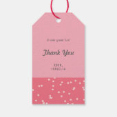 Ice Cream Sparkler 1st Birthday Bedankt voor het L Cadeaulabel (Achterkant)