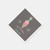 Ice Cream Sparkler 2e verjaardag Paper Napkin Servetten (Hoek)