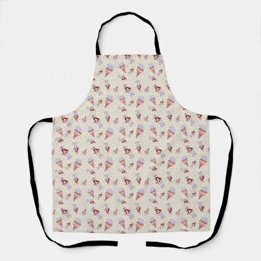 Ice Cream Sprinkle Pattern Love Graphic Schort (Voorkant)