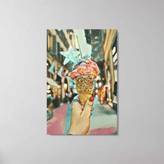 Ice cream sprinkles canvas afdruk (Voorkant)