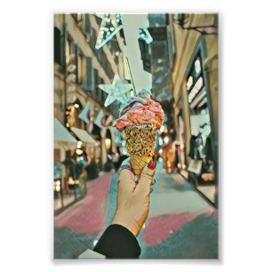 Ice cream sprinkles foto afdruk