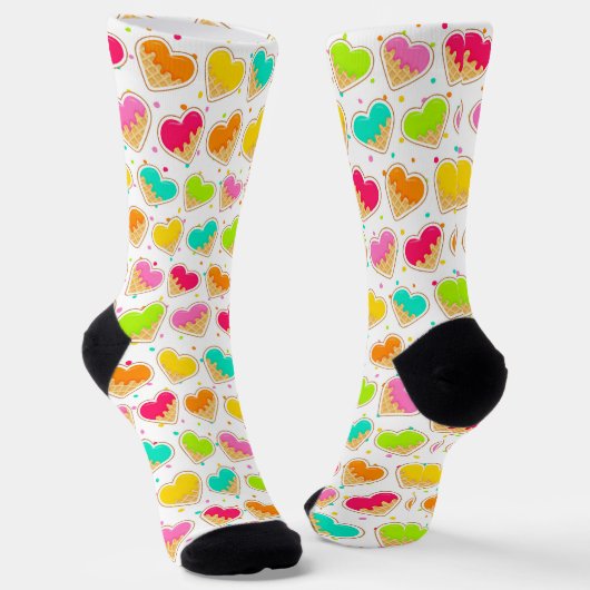 Ice Cream Sprinkles Pattern Socks Sokken (Gebogen)