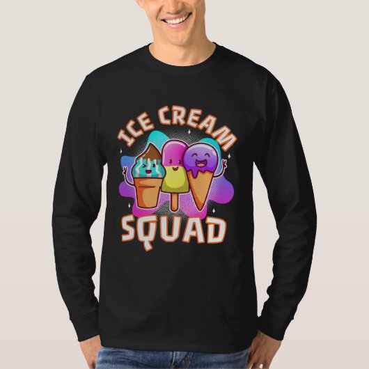 Ice cream squad  4 t-shirt (Voorkant)