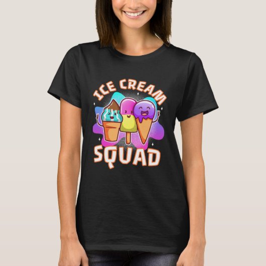 Ice cream squad  4 t-shirt (Voorkant)