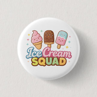 Ice Cream Squad Cute Cartoon Popsicle Ronde Button 3,2 Cm