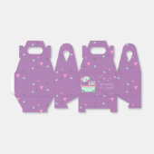 Ice Cream Stand Confetti Paars Birthday Party Bedankdoosjes (Uitgevouwen)