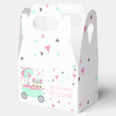 Ice Cream standaard Confetti Roze verjaardag Bedankdoosjes (Geopend)