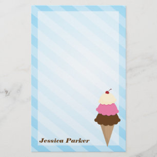 Ice Cream Stationery Briefpapier