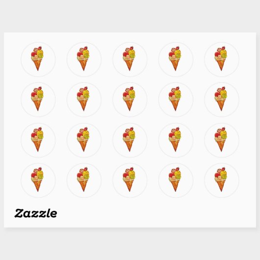 ice cream stickers (Feuille)