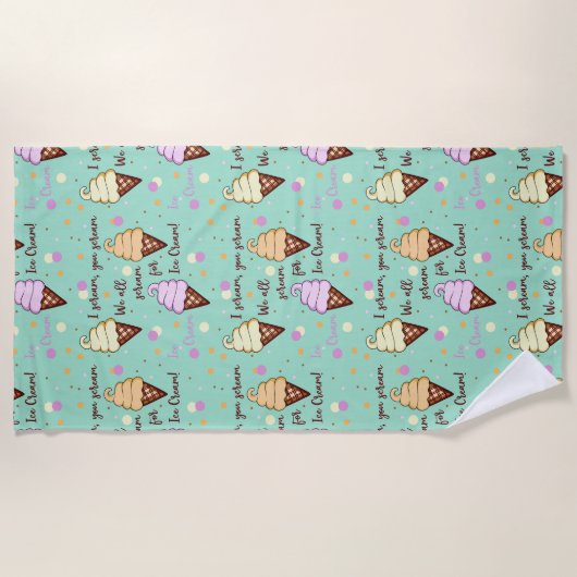 Ice Cream Strandlaken (Voorkant)