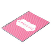 Ice Cream Stripes met monogram Notitieboek (Linkerzijde)