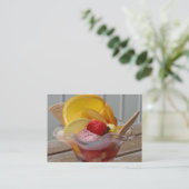 Ice Cream Sundae aangepast visitekaartje (Staand voorkant)