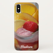 Ice Cream Sundae, aangepaste naam telefoonkwesties Case-Mate iPhone Case (Achterkant)