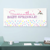 Ice Cream Sundae Baby Sprinkle Custom Banner (Beurs)