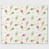 Ice Cream Sundae Cadeaupapier (Vlak)