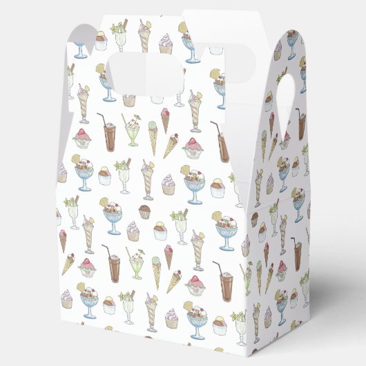 Ice Cream Sundae Collage Bedankdoosjes (Geopend)