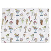 Ice Cream Sundae Collage Large Cadeauzakje (Voorkant)