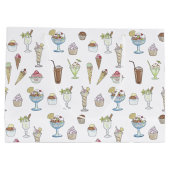 Ice Cream Sundae Collage Large Cadeauzakje (Achterkant)