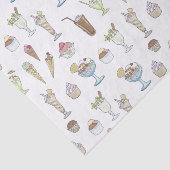 Ice Cream Sundae Collage Tissuepapier (Detail)