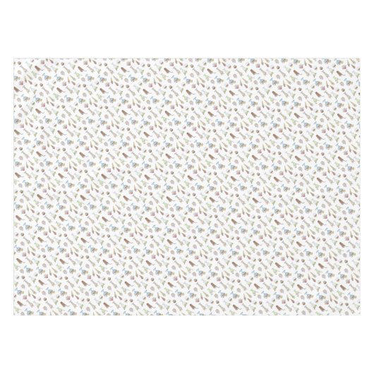 Ice Cream Sundae Desserts Pattern White Tafelkleed (Voorkant (Horizontaal))