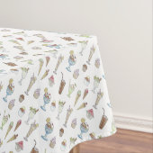 Ice Cream Sundae Desserts Pattern White Tafelkleed (Voorbeeld)