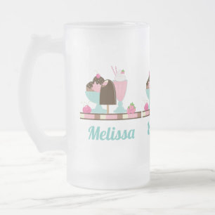 Ice Cream Sundae en Andere DeliciousTres Matglas Bierpul