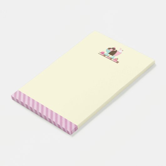 Ice Cream Sundae en Andere DeliciousTres Post-it® Notes (Schuin)