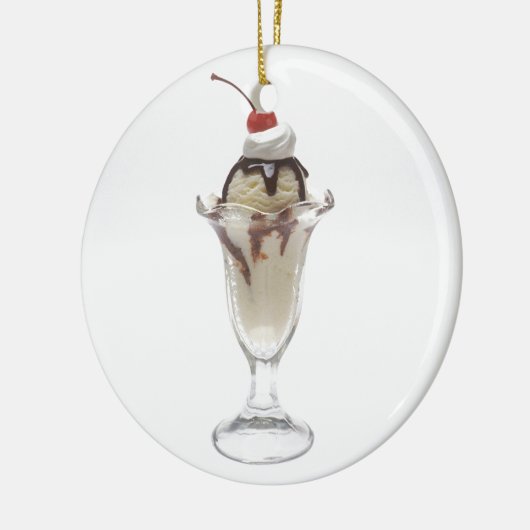 Ice Cream Sundae Keramisch Ornament (Links)