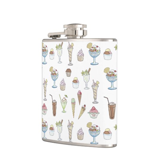 Ice Cream Sundae Pattern White Heupfles (Links)