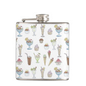Ice Cream Sundae Pattern White Heupfles (Voorkant)