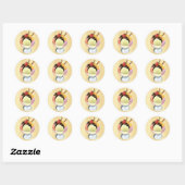 Ice Cream Sundae Ronde Sticker (Vel)