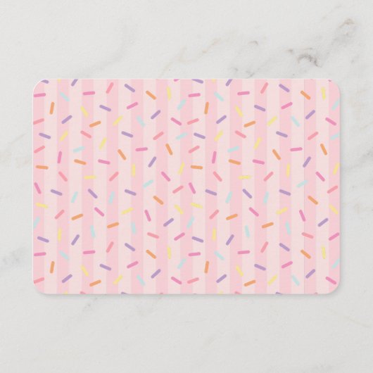 Ice Cream Sundae schepte het Vrijgezellenfeest reg Informatiekaartje (Achterkant)