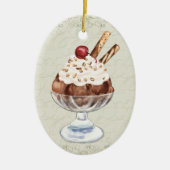 Ice Cream Sundae - SRF Keramisch Ornament (Voorkant)