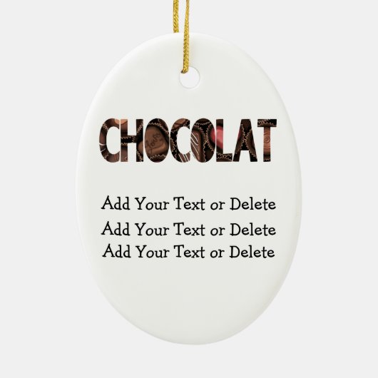 Ice Cream Sundae - SRF Keramisch Ornament (Achterkant)