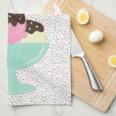 Ice Cream Sundae Theedoek (Quarter Fold)