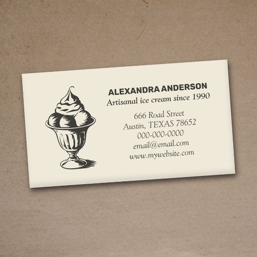 Ice Cream Sundae Zelfinktende Stempel