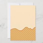 Ice Cream Sweet One First Birthday Kaart (Achterkant)