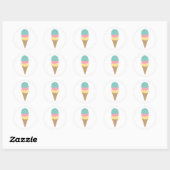Ice Cream Sweet Ronde Sticker (Vel)