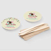 Ice Cream Sweet trakteert op verjaardags bash Handwaaier (Niet-gemonteerd)