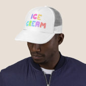 Ice Cream-tekst - Licht Trucker Pet (In situ)